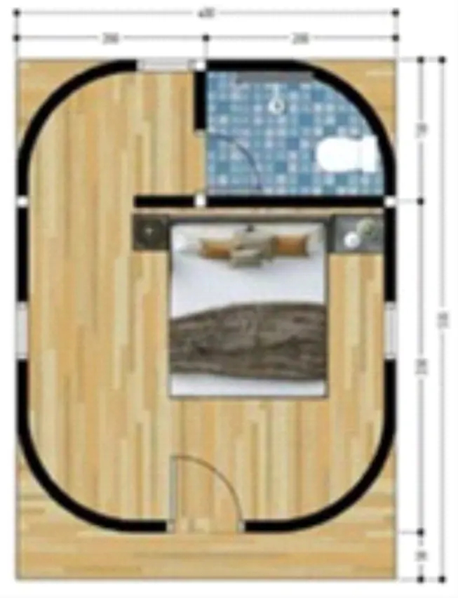 The floorplan of Riuma Dome Type