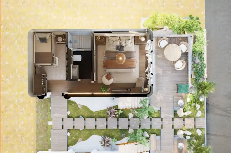 The floorplan of Riuma Dome Type